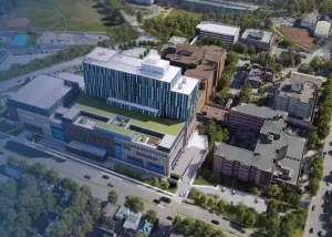Render of the QEII Infirmary