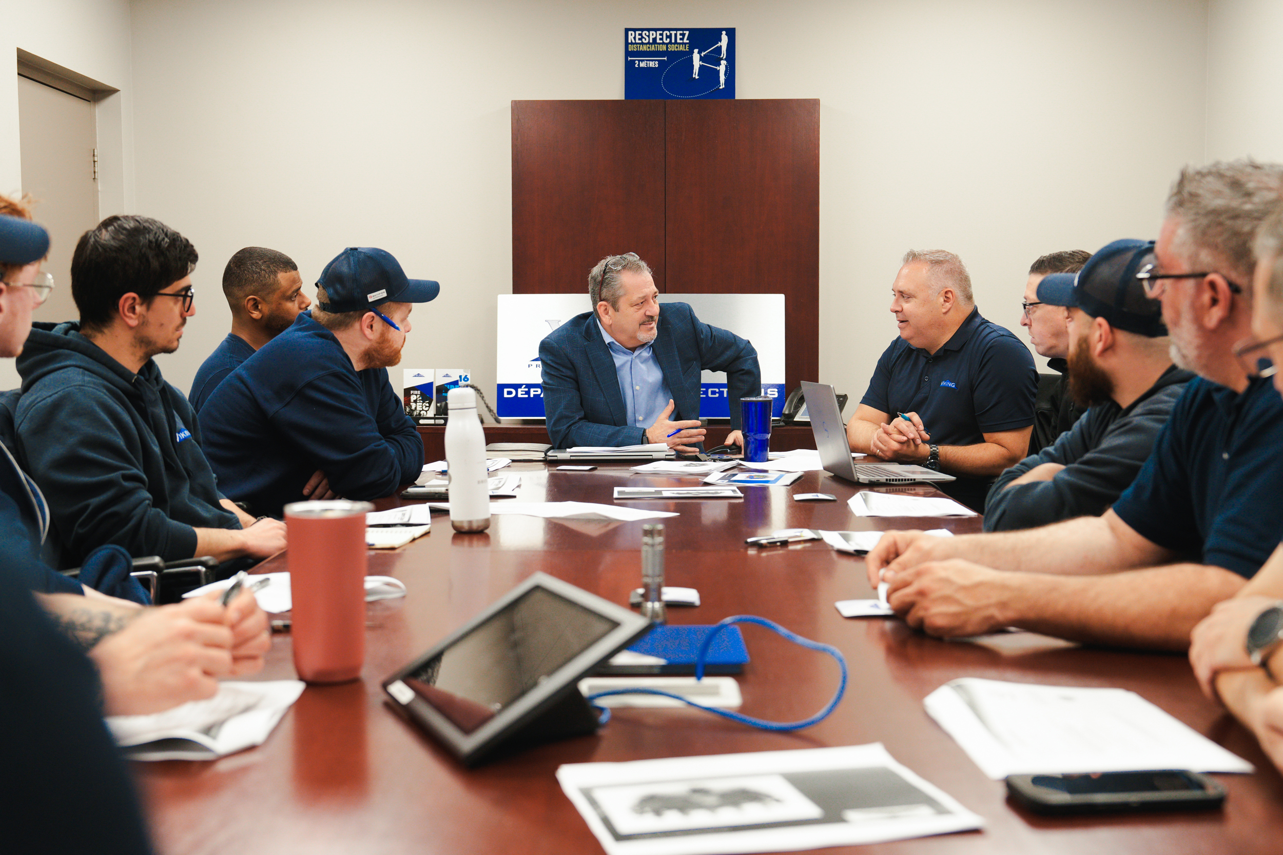 Marc Demers Appointed Vice President of Viking in Quebec 2 Marc Demers meeting